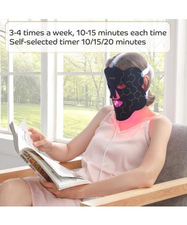 Near-Infrared Light for Face Portable LED Face Light with Power Bank Red Light Lamp with Timing Function at Home Dark Black - Buy Online on GoSupps.com