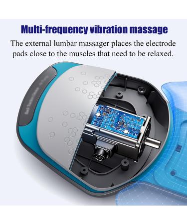 RKXKJ Electric Lumbar Traction Device - 3 Modes Warm Compression & Vibration for Back Pain Relief - International Shipping Available - Buy Online on GoSupps.com