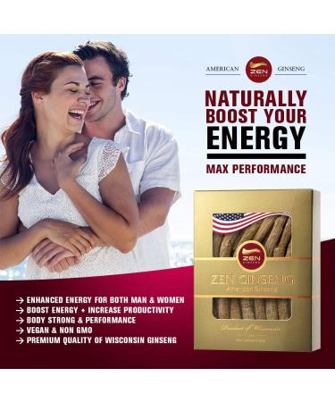American Wisconsin Ginseng 4oz/Box - Non-GMO, Gluten Free, Immunity & Energy Booster for Men & Women - Buy Online on GoSupps.com