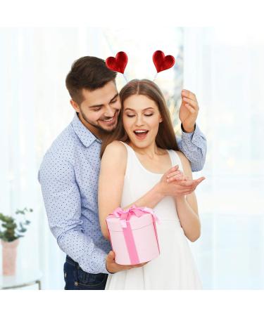 Minkissy 3D Red Glitter Heart Headband - 4-Piece Hair Accessories for Valentine's Day & Weddings - Buy Online on GoSupps.com