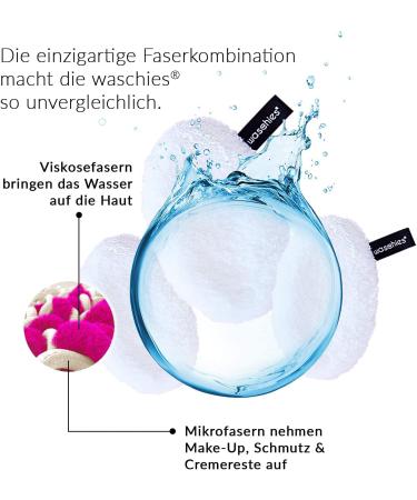 waschies Reusable Make-Up Removal Pads - Set of 7, Hypoallergenic & Skin-Friendly, Deep Cleansing with Water, Super Soft Nature Edition - Green - Buy Online on GoSupps.com