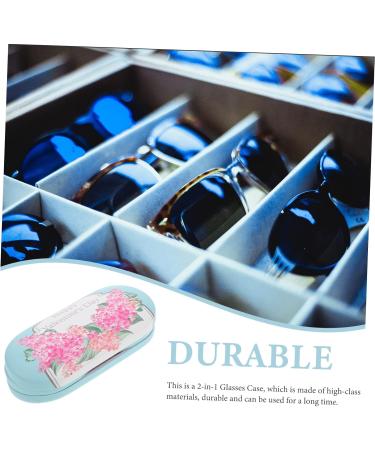 Solustrie Double-Lodged Glasses Case - Travel-Friendly Storage for Sunglasses & Contact Lenses | Portable Accessory for Outdoors & Home Use - Buy Online on GoSupps.com