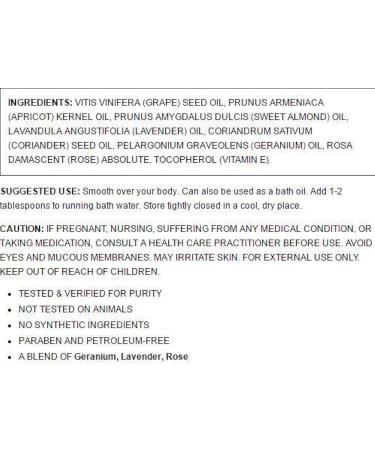 Aura Cacia Calming Geranium Aromatherapy Body Oil 4 fl oz - International Shipping Available - Buy Online on GoSupps.com