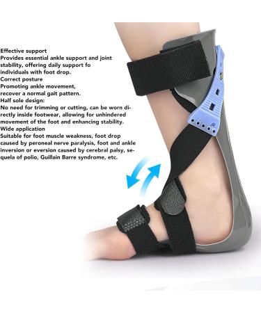 ZJchao Drop Foot Brace - Elastic Ankle Support for Foot Drop Improve Gait & Posture - Compression Orthosis for Men & Women - Buy Online on GoSupps.com