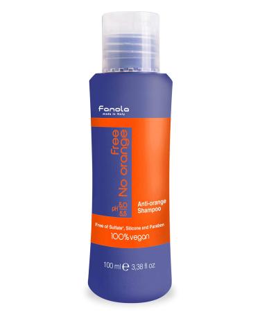 Fanola Free No Orange Vegan Shampoo or Mask (100 ml, Shampoo) 3.38 Fl Oz (Pack of 1)