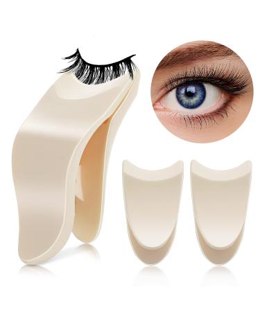 2Pack False Eyelashes Applicator Tool Lash Clip Applicator for Wear Eyelashes Eyelashes Clip Lash Tweezers Eye Makeup Tools More Convenient to Wear Lashes