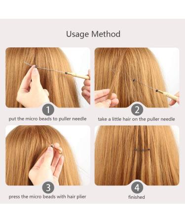 SWetup 4-in-1 Microring Hair Extensions Set - 500 Microrings & Tongs for Real Hair Bonding - Buy Online on GoSupps.com