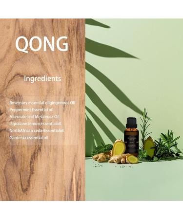 Qong Hair Oil - Rosemary Oil for Hair Growth | Natural Growth Oil for Thinning Hair | 30ml Suitable for All Hair Types - Buy Online on GoSupps.com