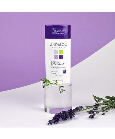 Andalou Naturals Lavender Thyme Deodorant - 2.65 oz Natural & Organic Protection - Buy Online on GoSupps.com