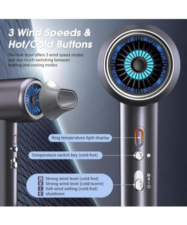 Unipampa 2400W Professional Ionic Hair Dryer - Quick Drying 2 Temperature & 3 Speed Settings - Salon Quality with Concentrators - Buy Online on GoSupps.com