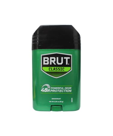 Brut Deodorant Oval Solid 2.25 Oz. (3 Pack)