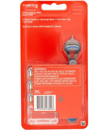 Buy Gillette Fusion 5 Men's Razor with 3 Replacement Blades - International Shipping Available - Buy Online on GoSupps.com