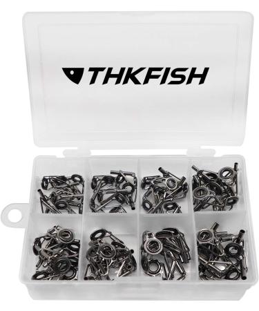 Thkfish Fishing Rod Repair Top Rings - 80 Piece Stainless Steel & Ceramic Tip Tops | High Quality Fishing Rod Parts - Buy Online on GoSupps.com