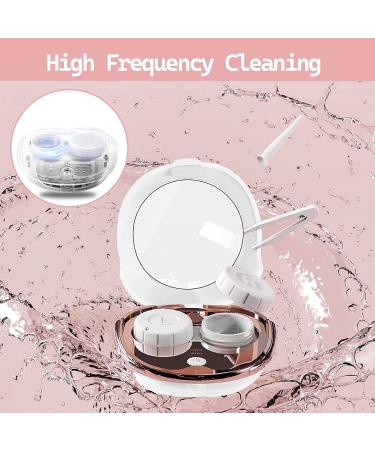 gdnspot Ultrasonic Portable Contact Lens Cleaner - Automatic, USB Charging, Suitable for Soft, Hard, Colored, RGP, and OK Lenses - White - Buy Online on GoSupps.com