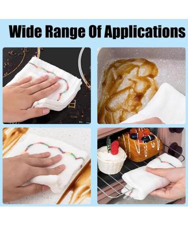 Rainbow Oleophobic Cleaning Cloth Rainbow Edge Oleophobic Cloth 12-Layer Rainbow Oleophobic Cleaning Cloth Reusable Cleaning Cloths for House Washable Kitchen Tableware Bathroom (10pcs) - Buy Online on GoSupps.com