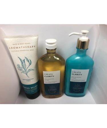 Bath and Body Works Aromatherapy Eucalyptus Tea Trio Gift Set - Stress Relief Body Care Set - Buy Online on GoSupps.com