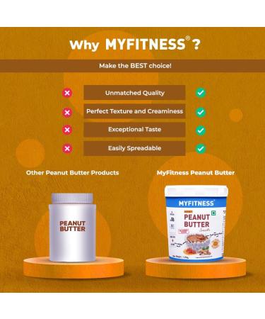 MYFITNESS Peanut Butter Honey Chruchy Non-GMO Gluten-Free No Preservative All Natural Ingredient High Protein Made with American Recipe 1.25 kg - Buy Online on GoSupps.com