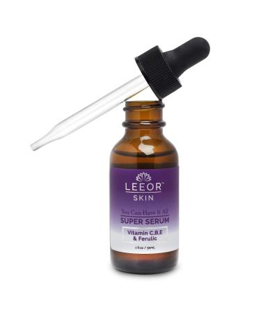 Super Face Serum Vitamin C B E and Ferulic Acid Anti Aging Hydrating Skin Brightening Boosts Collagen Fights Hyperpigmentation fades Dark Spots Age Spots and Sun Spots