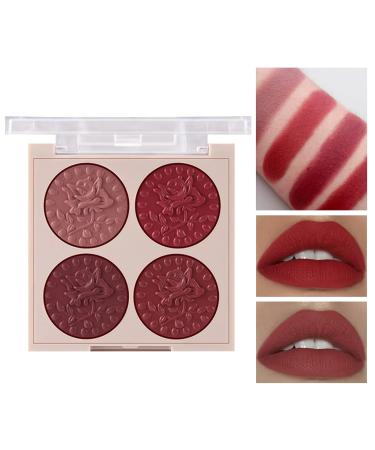 High Pigment Lip Gloss & Lipstick Palette - Cosmetic Makeup Set 1.00g (Pack #04) - International Shipping Available - Buy Online on GoSupps.com