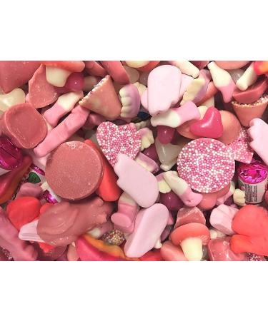 Pink Sweet Assortment 1kg Pink Sweets