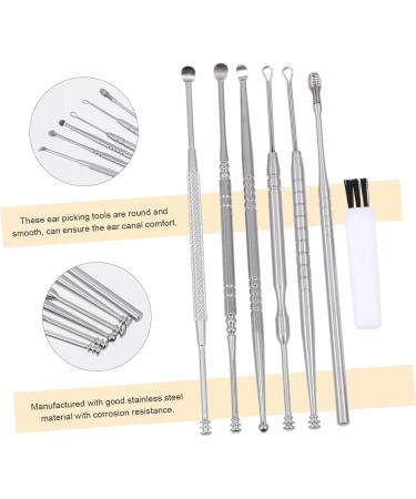FOMIYES Stainless Steel Ear Spoon Set - Portable Ear Wax Removal Tools | Practical Ear Cleaning Kit | International Shipping Available - Buy Online on GoSupps.com
