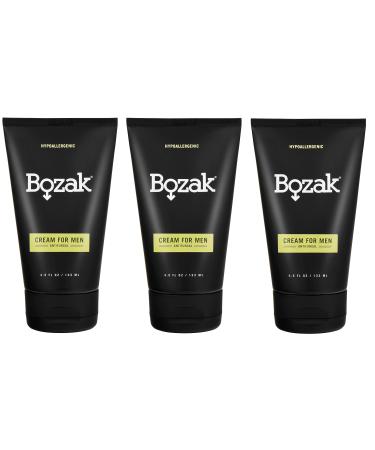 Bozak Men's Antifungal Hypoallergenic Cream for Jock Itch and Athlete's Foot Treatment and Prevention - 2% Miconazole Nitrate - Triple Pack