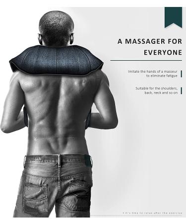 Shiatsu Neck Massager with Heat - Deep Tissue Back & Neck Massager for Shoulders, Feet, Legs - Electric Massager Gift for Women/Men/Mom/Dad - Navy - Buy Online on GoSupps.com