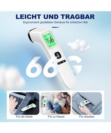 Buy Contactless Digital Infrared Thermometer - Accurate Fever Alarm & LCD Display for Adults & Children | 35 Memory Storage - Buy Online on GoSupps.com