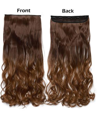 Hair Extensions Synthetic Hair Extensions 24Inch Hair ExtensionsLong Wavy Women Clip In One Piece Hair Extensions Black Brown Fake clip Hairpiece for women Hair Pieces(Ash blonde) 24inches Ash blonde - Buy Online on GoSupps.com