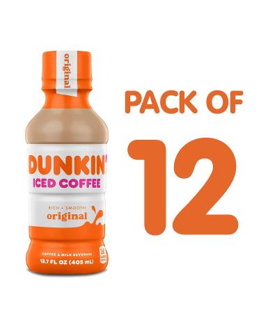 Dunkin Donuts Original Iced Coffee - 13.7oz (Pack of 12) - Shop Now for a Refreshing Pick-Me-Up - Buy Online on GoSupps.com