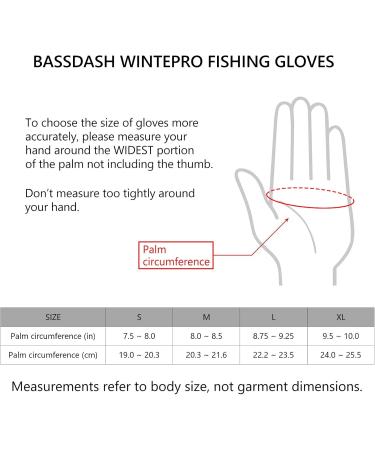 Buy Bassdash Wintro Water-Repellent Fishing Gloves - Insulated Cold Weather Winter Gear for Men & Women - Ideal for Ice Fishing Photography & Hiking - Gray - Buy Online on GoSupps.com