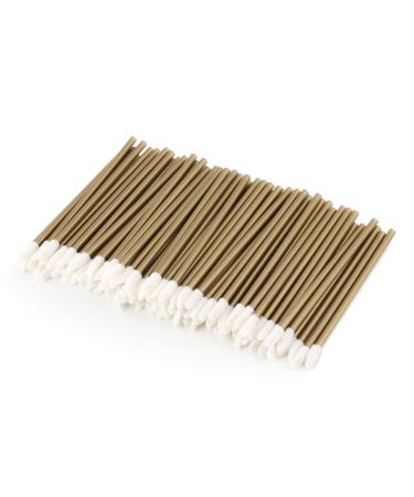 100 Unicorn Lashes - Cleaning sticks for eyelash extensions - Disposable lip brush color: gold