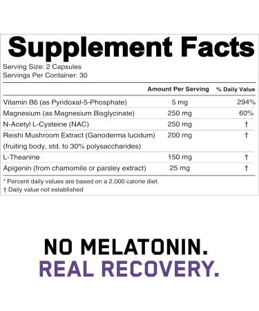 AIRWAAV Pro Sleep Melatonin-Free Nighttime Recovery Supplement | Magnesium Bisglycinate | Helps You Relax Naturally Support Deep Sleep Cycles & Wake Up Clear | Non-GMO 60 Capsules - Buy Online on GoSupps.com