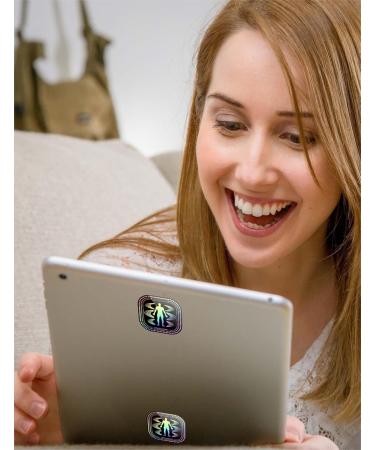 30 Pack Black Cell Phone Stickers for Smartphones Tablets Laptops & Computers - Stylish WiFi Decals for Customization - Buy Online on GoSupps.com