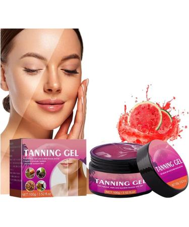 EXQST Luxury Intensive Tanning Gel, Peach/Watermelon Tanning Gel, Tanning Accelerator Cream, Sunscreen for Tanning, Get a Natural Tan