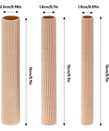 3Pcs Silicone Toe Protection Tubes - Cutable Gel Cushions for Corns & Calluses (S M L) - Buy Online on GoSupps.com