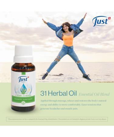 Swiss Just Oleo 31 Essential Oil 20ml - 31 Aromatherapeutic Oils for Refreshing Massage & Aromatherapy - Eucasol Combo - Buy Online on GoSupps.com