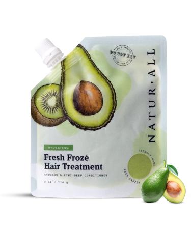 NaturAll Deep Conditioning Hair Mask - Dry Ice Cream Treatment Deep Conditioner (Avocado & Kiwi)