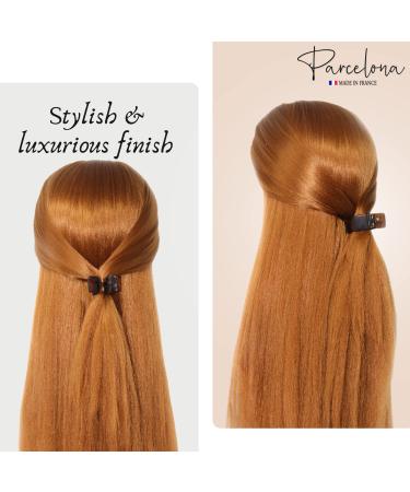 Parcelona French Small Tortoise Brown Shell Hair Claw Clip - 3/4 Inch - Buy Online on GoSupps.com