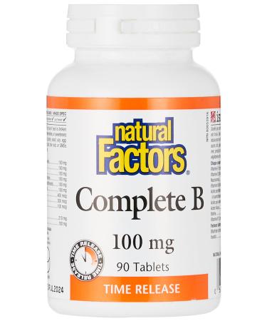 Natural Factors Complete B 100 mg 90 Tablets