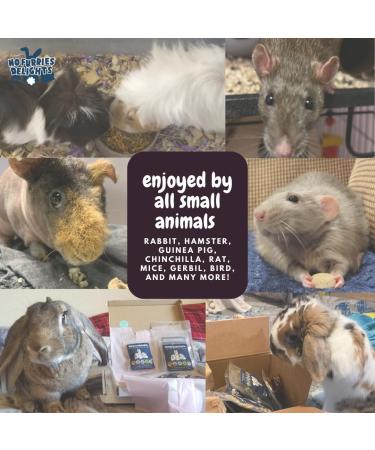 No Furries Delights Treats 100% All Natural Mini Bites for Rabbit Hamster Guinea Pig Chinchilla Pet Rat Mice Gerbil Bird Healthy Enrichment Bonding Rewarding Training (Mixed Green Bites 50g) - Buy Online on GoSupps.com