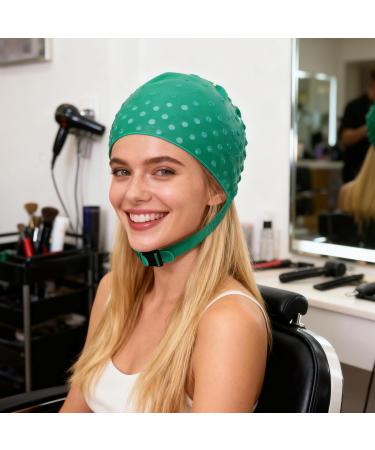 Homoyoyo Bonnet de Coloration en Silicone Vert pour M ches Kit Professionnel avec Capuchon Pointe de Teinture R utilisable Outil Coiffure Pr cis pour Balayage et Surlignage Domicile - Buy Online on GoSupps.com