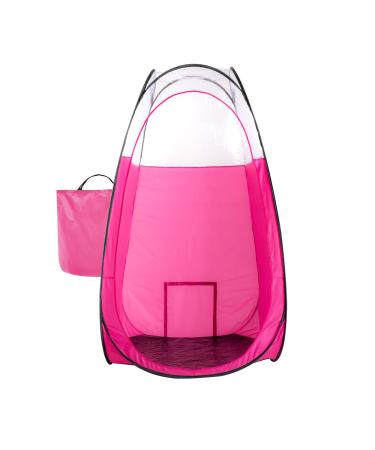 Pink Spray Tanning Tent Pop Up Portable Booth with Carry Bag