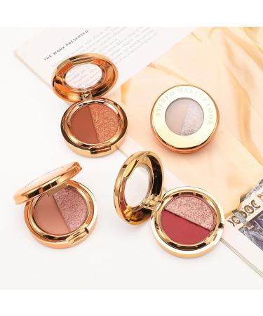 Boobeen Blendable 2 Color Eyeshadow - Matte Shimmer & Metallic High Pigment Palette | Long Lasting Nude Natural Shades - Buy Online on GoSupps.com