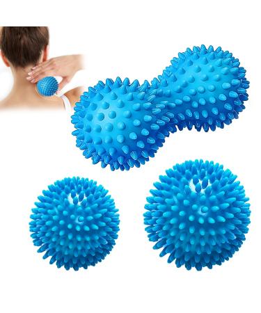 3-part hedgehog ball set consisting of different shapes and sizes Log ball small are ideal for baroreflex and trigger point massage massage balls for hand foot