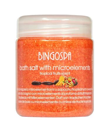 Bath salt with microelements scent of tropical fruits 550g BINGOSPA