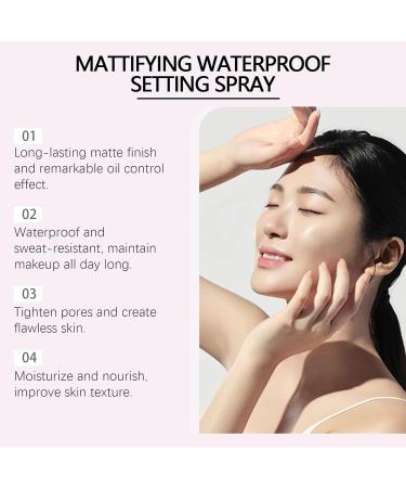 Oil-Control Waterproof Face Setting Spray: Long-Lasting Matte Finish for Makeup Ideal for Shiny Skin 60ml - Buy Online on GoSupps.com