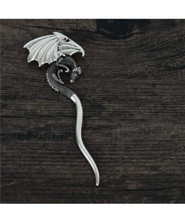 Viking Celtic Dragon Hair Stick Slide - Long Hairpin Clip for Irish Hair Accessories - Buy Online on GoSupps.com