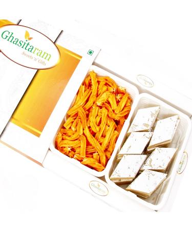 Ghasitaram Gifts Indian Sweets - Sweets Hamper Kaju Katli and Chakli Hamper