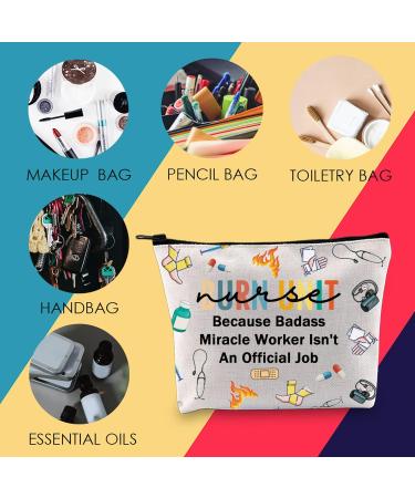 Burn Unit Nurse Gift: Cosmetic Makeup Bag for Women - ICU Burn Care Nurse Appreciation Gift - Buy Online on GoSupps.com